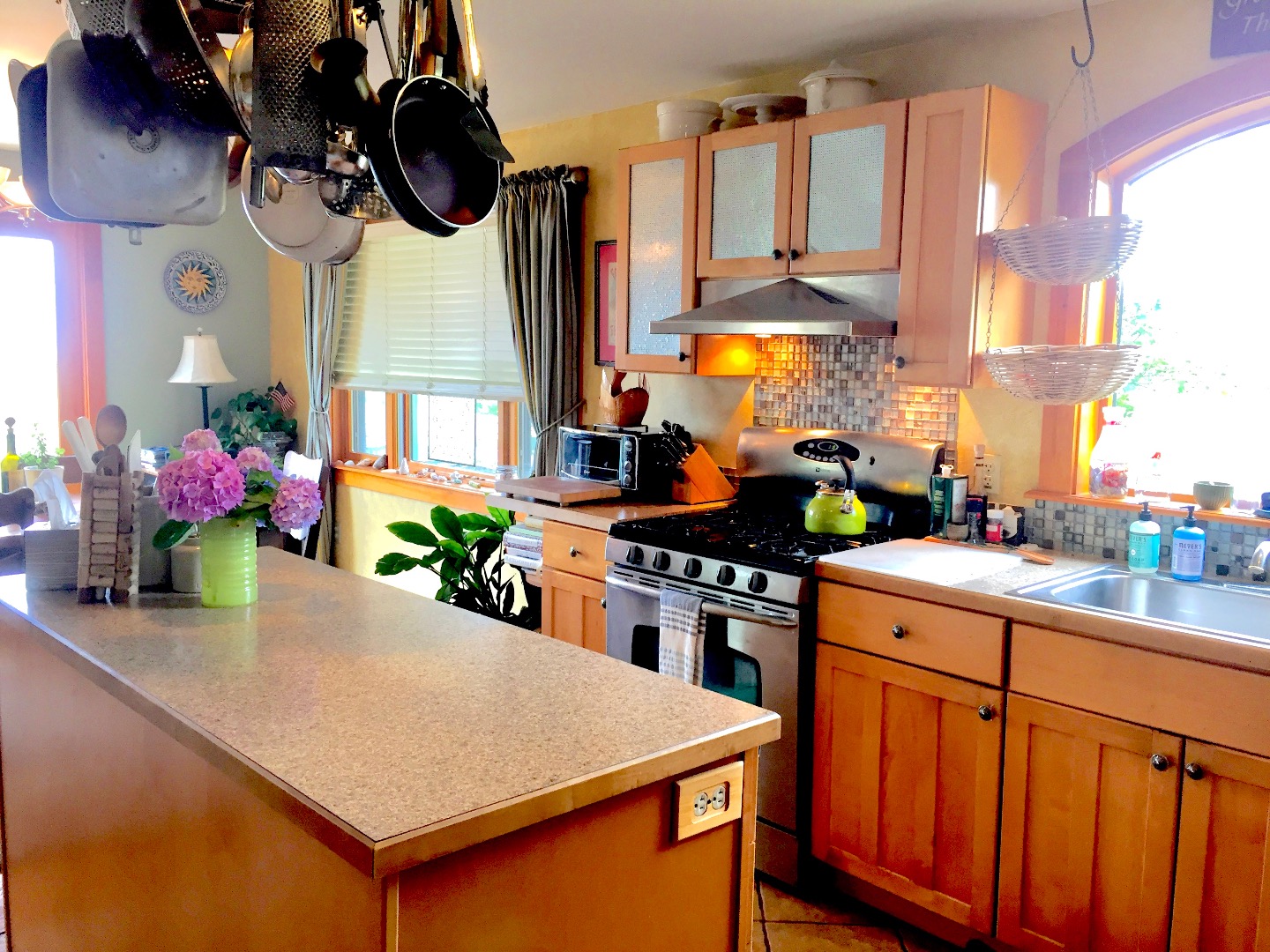 4 Raymonds Way Aquinnah, MA 02535 - Photo 4 of 20 a kitchen with stainless steel appliances granite countertop a stove a sink and a refrigerator