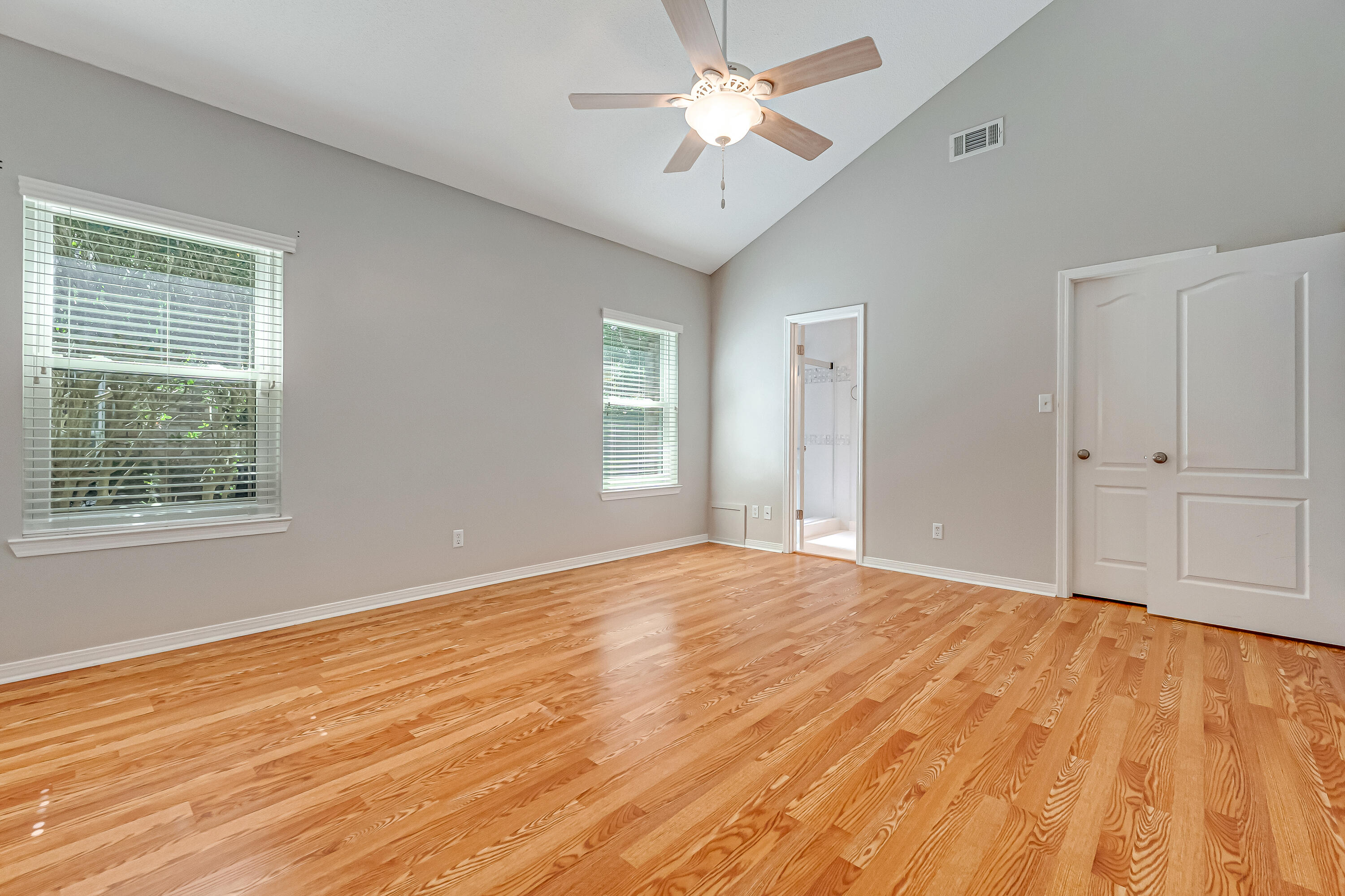 901 Shalimar Cove Shalimar, FL 32579 - Photo 32 of 63 a view of empty room with wooden floor and fan