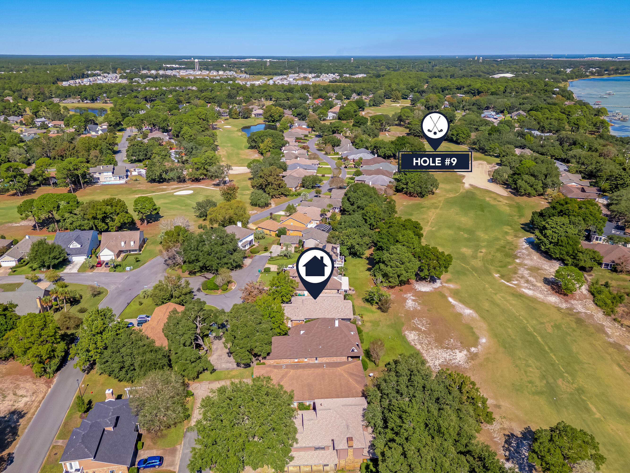901 Shalimar Cove Shalimar, FL 32579 - Photo 59 of 63 an aerial view of multiple house