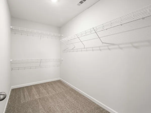 a view of a room with empty racks