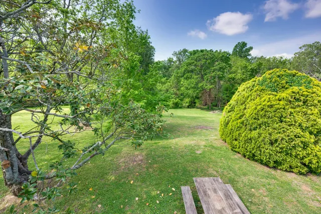 a view of outdoor space with a garden