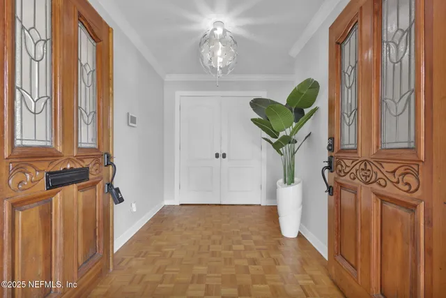 a view of a entryway