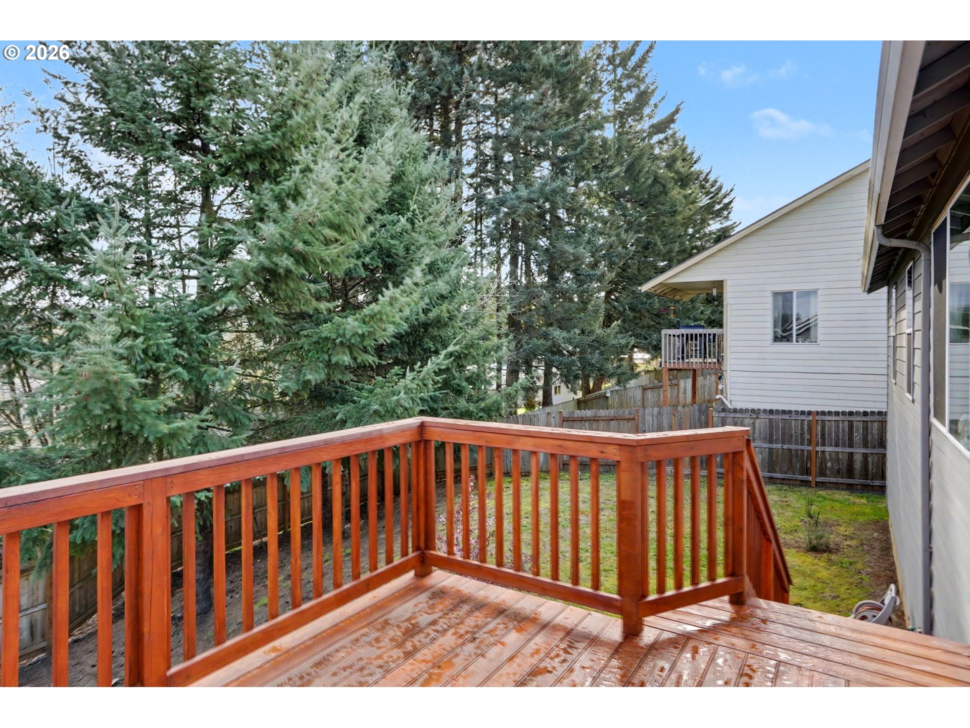 415 Northwest 6th Street Willamina, OR 97396 - Photo 28 of 34 a view of a wooden fence