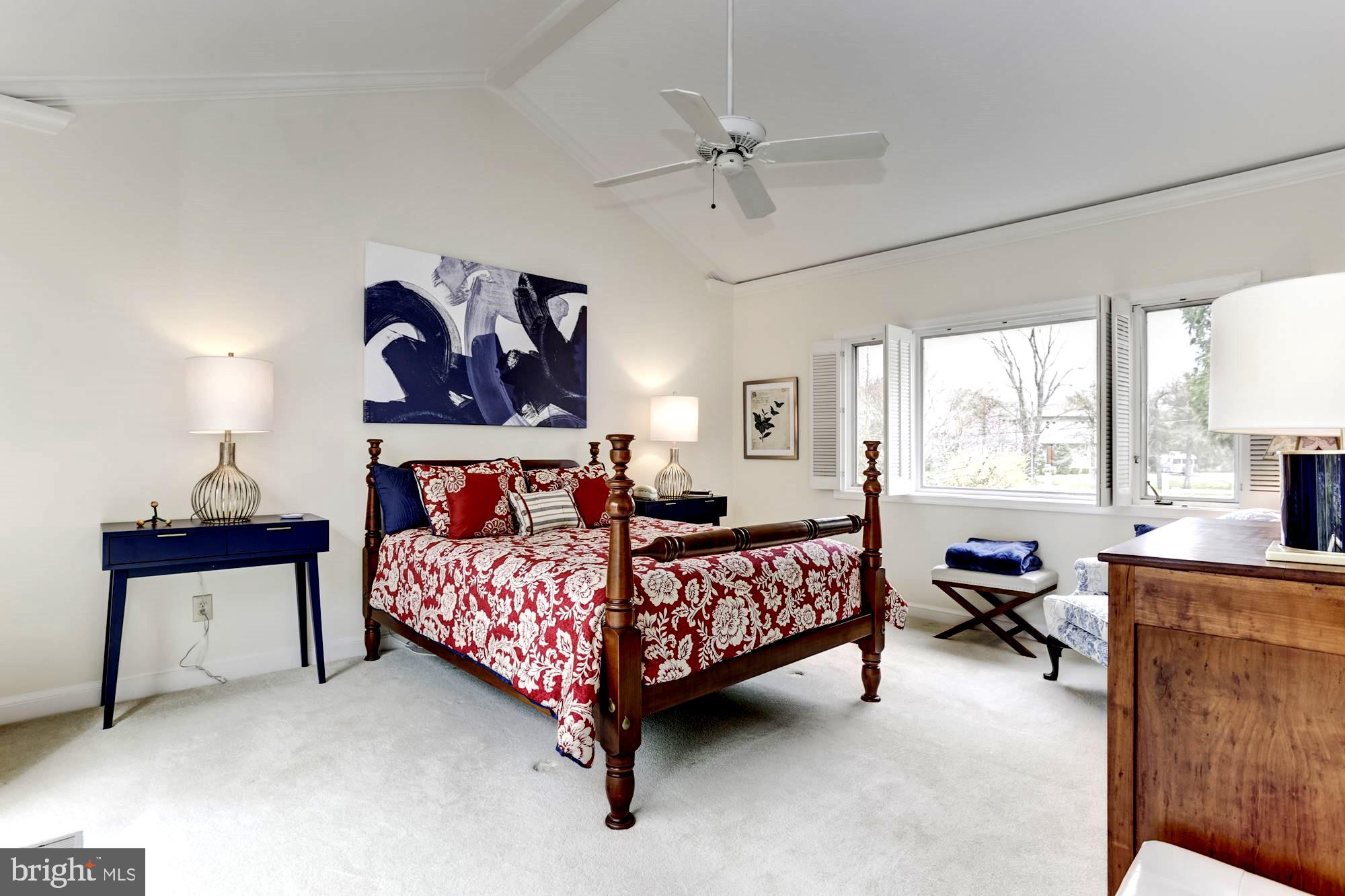 10820 Edison Road Potomac, MD 20854 - Photo 26 of 65 DRAMATIC MASTER BEDROOM WITH CATHEDRAL CEILING