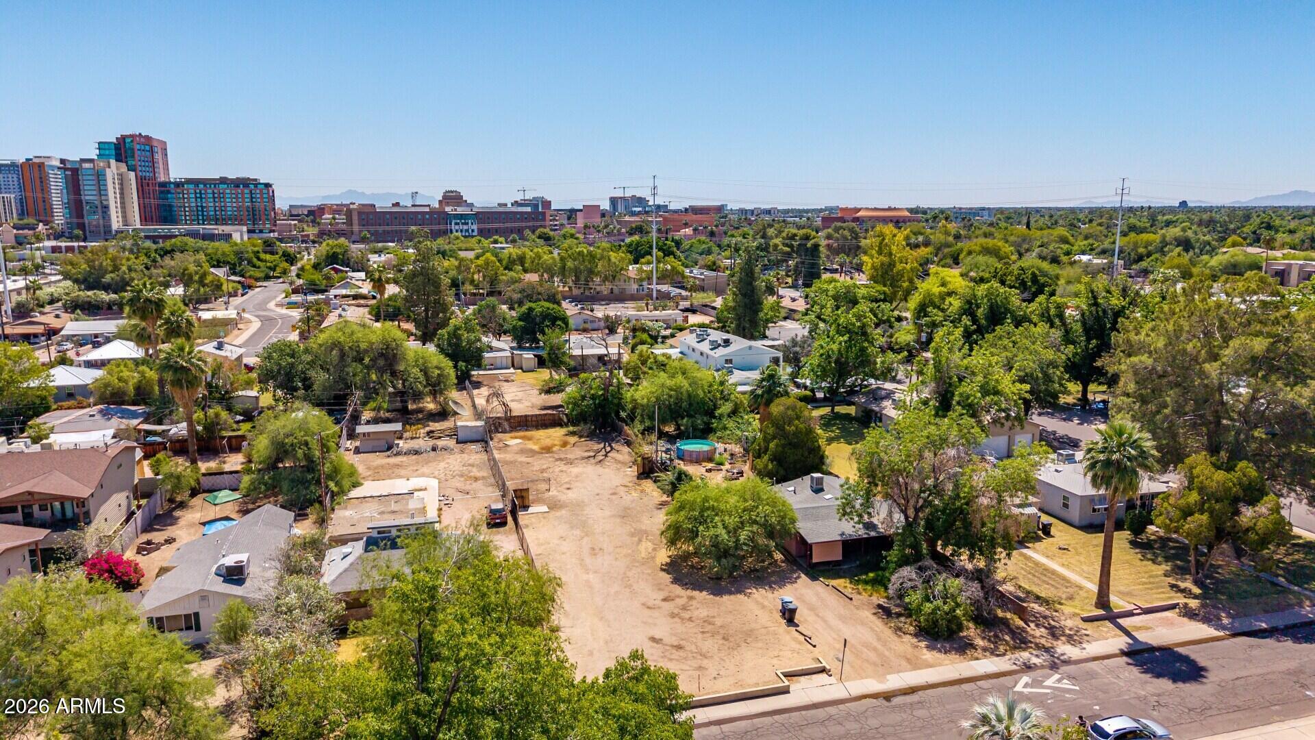 919 South Wilson Street, Unit 5 Tempe, AZ 85281 - Photo 6 of 14 an aerial view of a city with lots of residential buildings