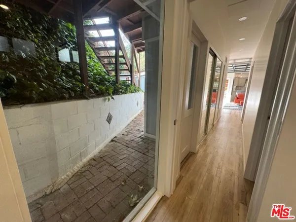 a view of a balcony
