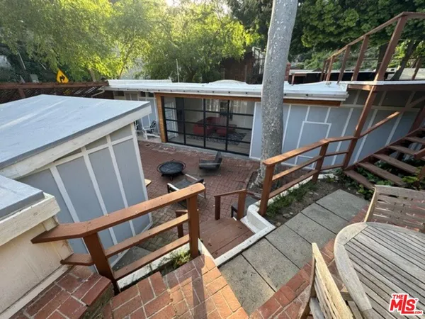 a outdoor space with furniture