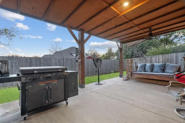 a view of outdoor space and deck