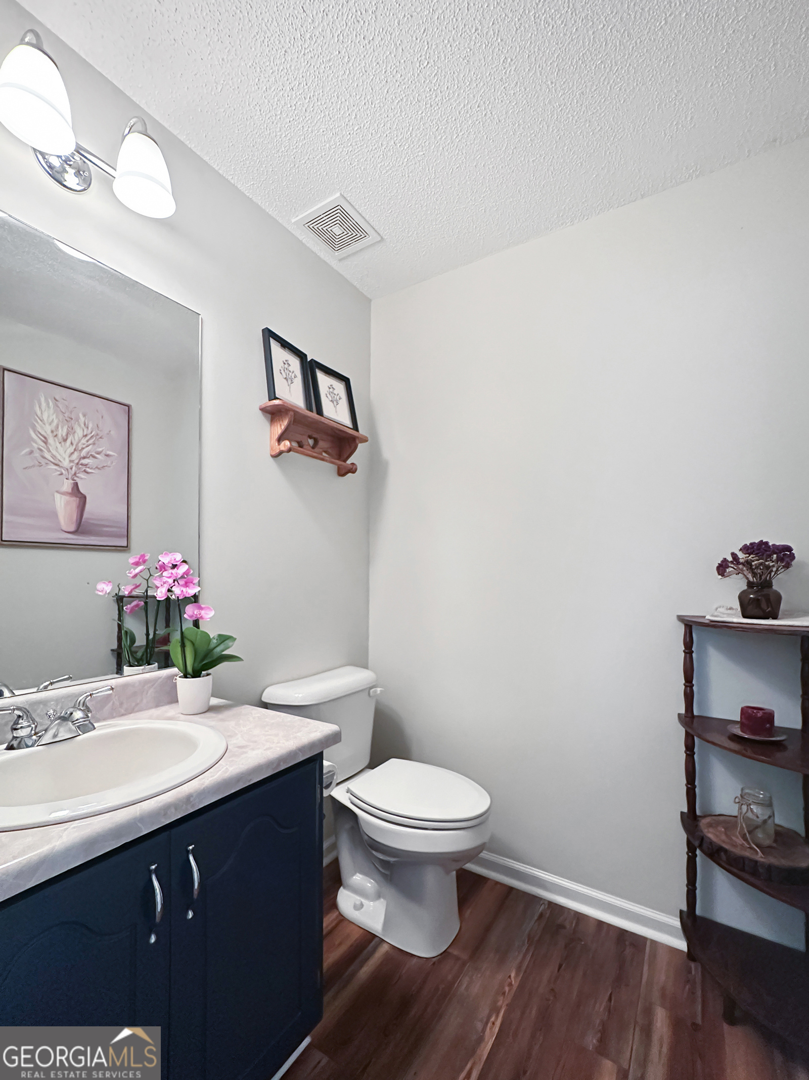 715 Frog Road Locust Grove, GA 30248 - Photo 18 of 56 a bathroom with a sink vanity and toilet