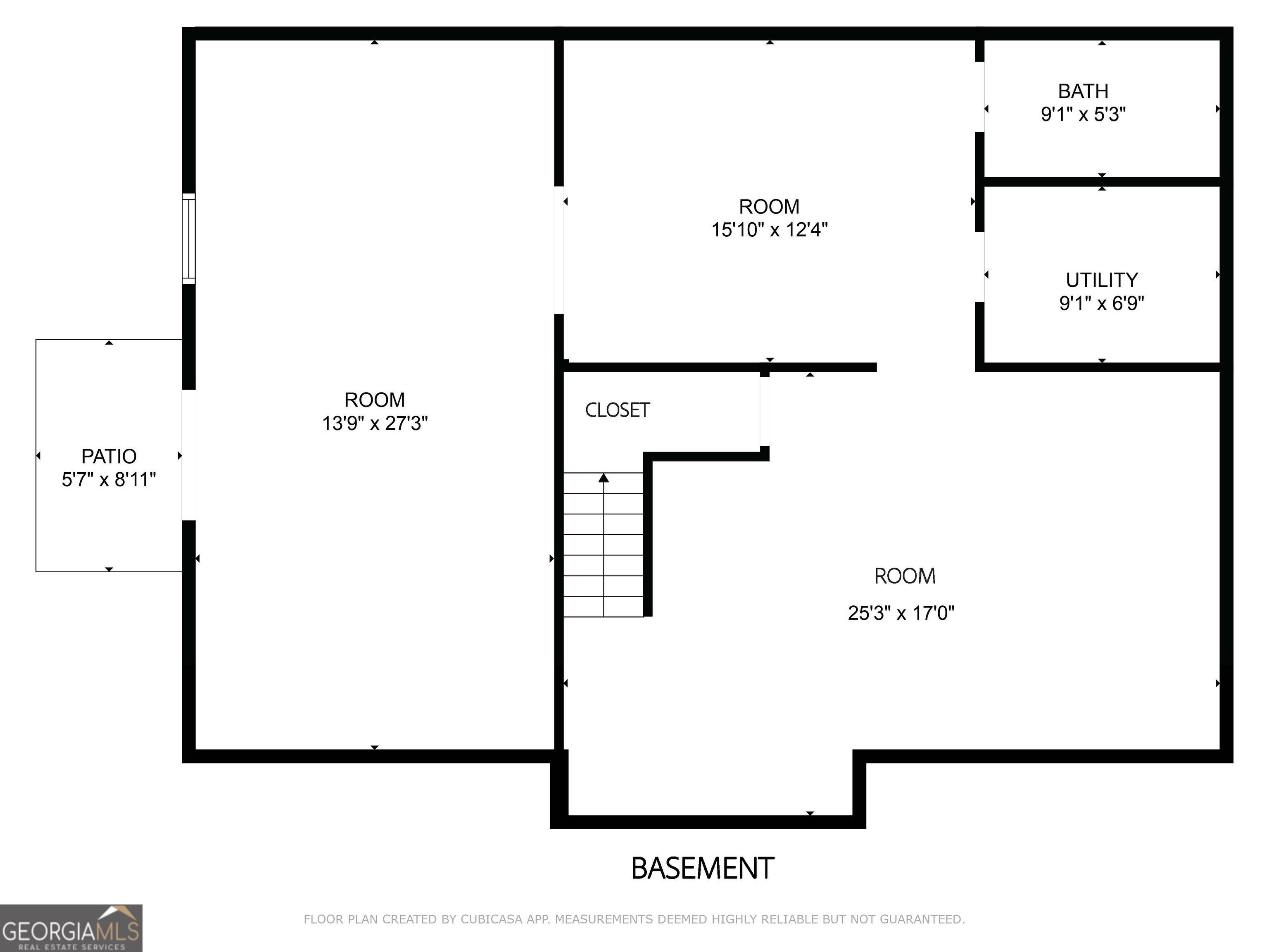 715 Frog Road Locust Grove, GA 30248 - Photo 56 of 56 Floor Plan - Basement