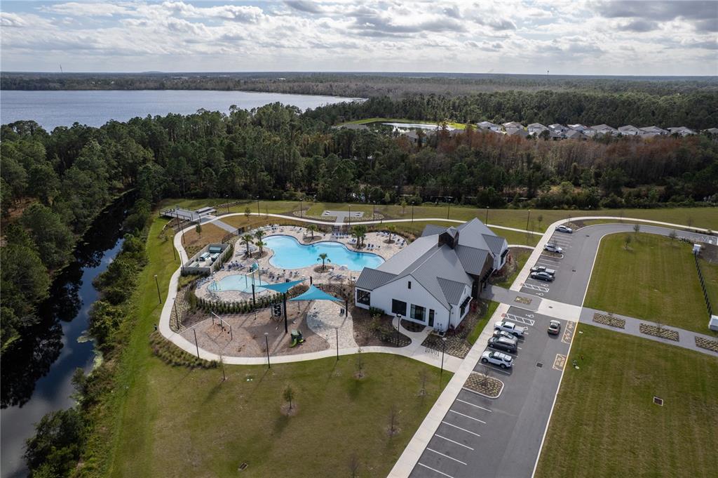 2540 Harmonia Hammock Road Harmony, FL 34773 - Photo 49 of 54 an aerial view of a house with a swimming pool