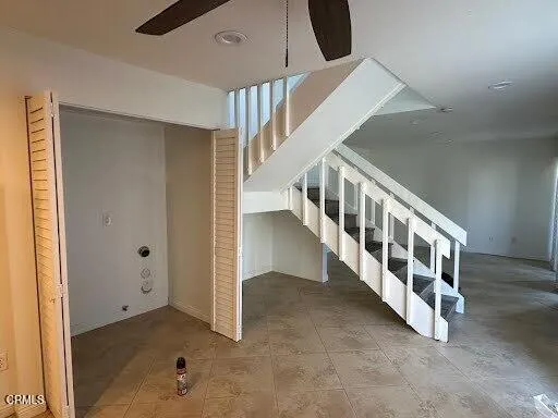 a view of an entryway with staircase