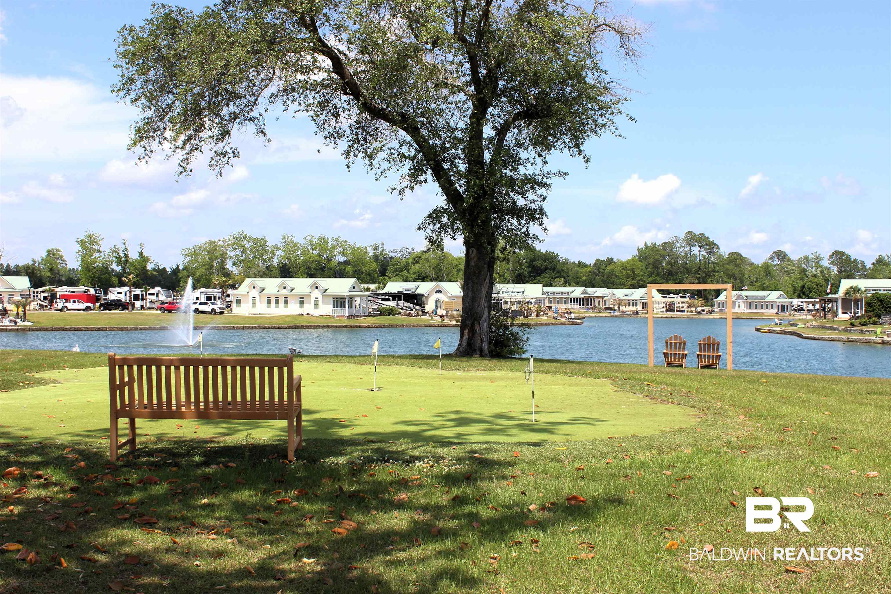 28114 Preserve Trail, Unit 190 Elberta, AL 36530 - Photo 62 of 69 Surrounding community featuring a water view, a putting green, and a residential view