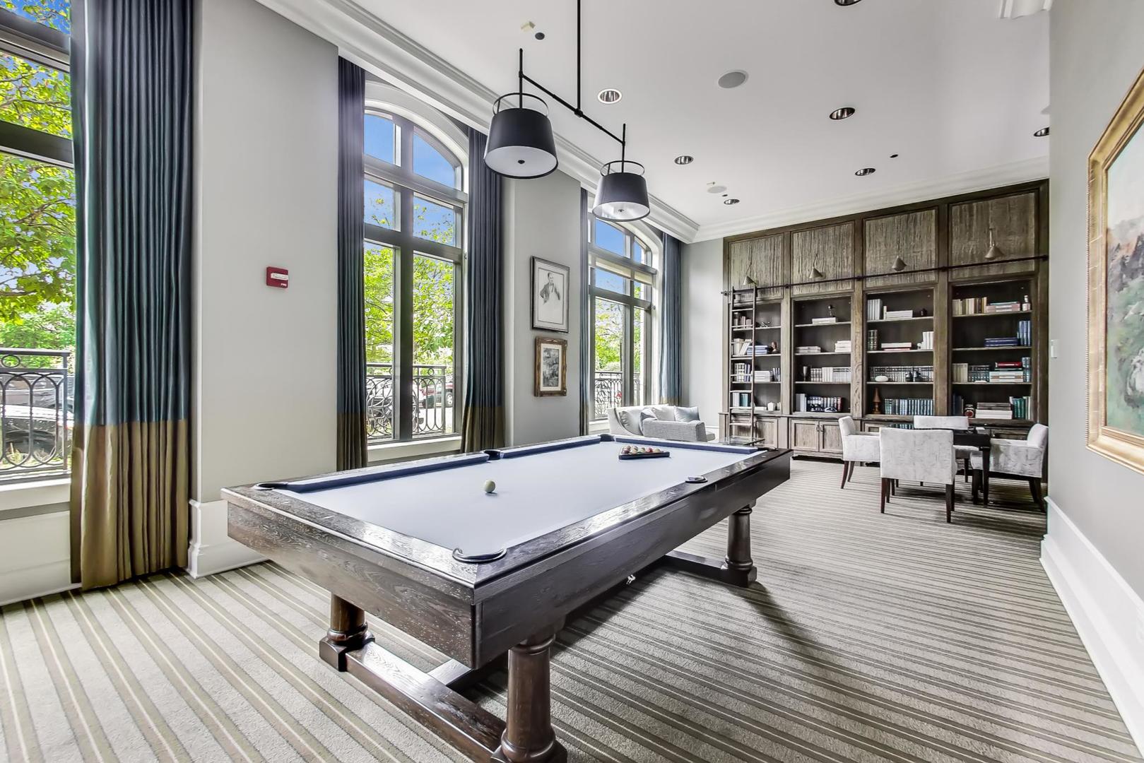 457 West Deming Place Chicago, IL 60614 - Photo 58 of 63 a room with pool table and windows