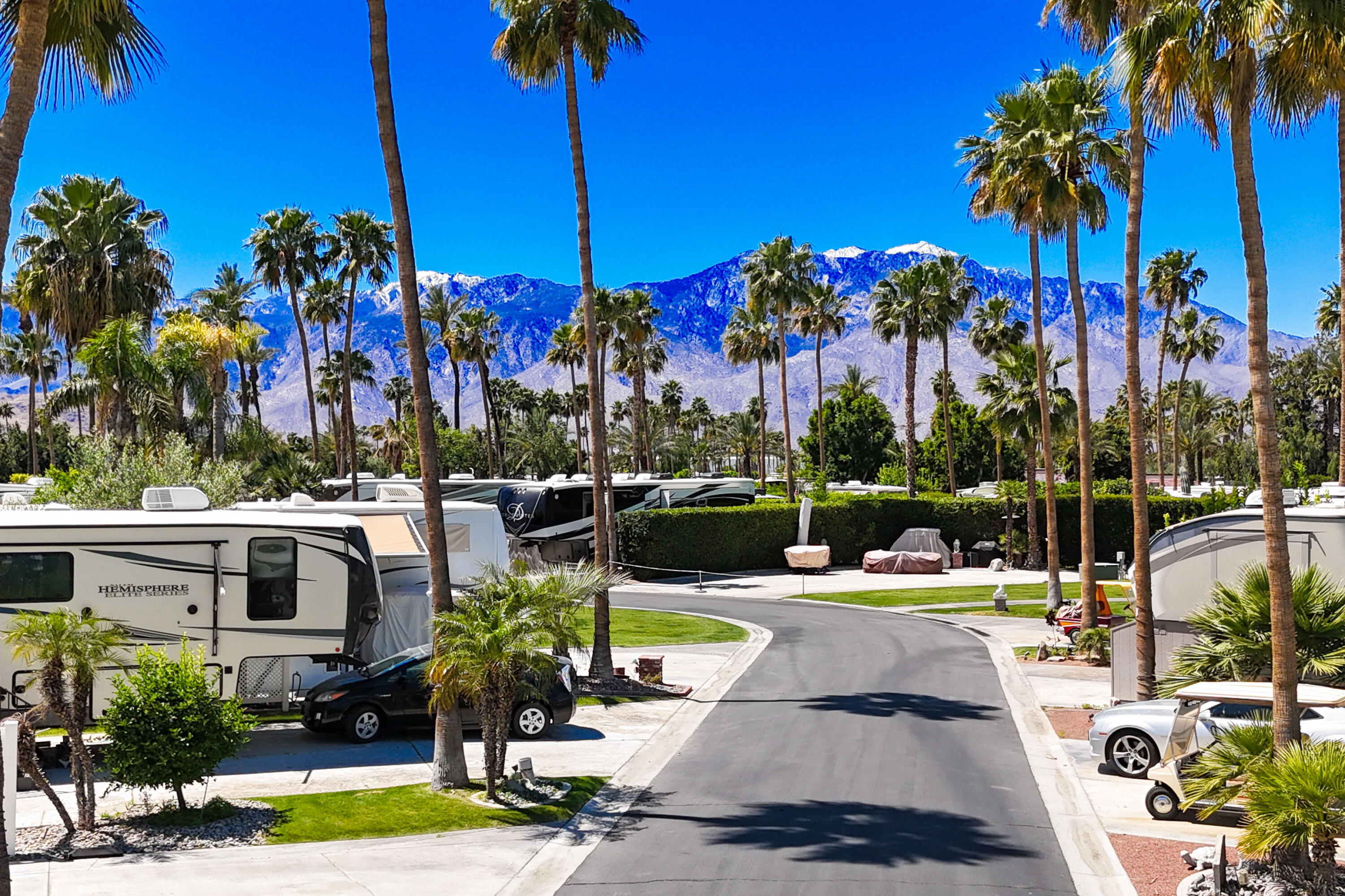 69411 Ramon Road, Unit 504 Cathedral City, CA 92234 - Photo 18 of 56 a view of a swimming pool with a patio