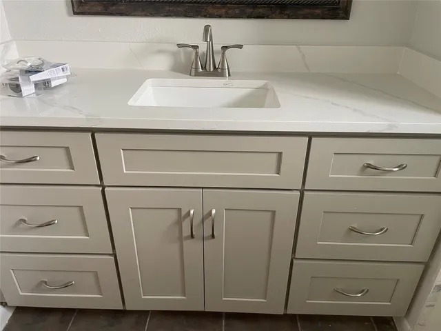 a close view of sink