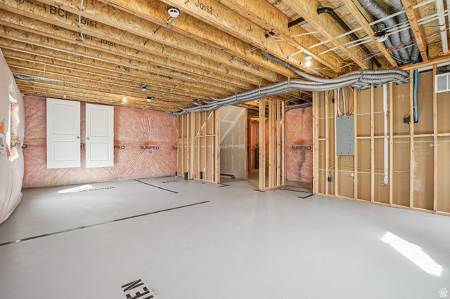 2097 North Ostler Peak Road, Unit 115 Heber City, UT 84032 - Photo 17 of 33 Unfinished basement space featuring exposed wood joists, insulation, and framed walls