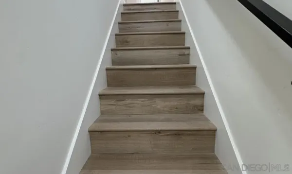 a view of stairs