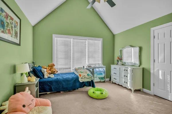 a living room with furniture and a couch