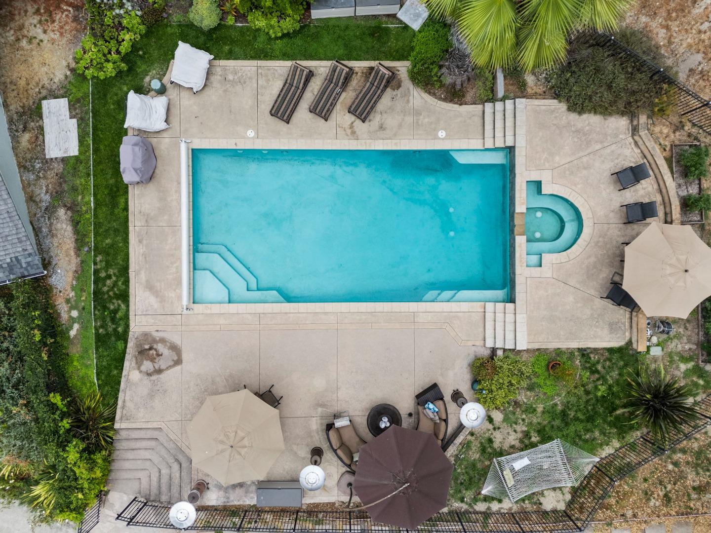 Undisclosed Address Santa Cruz, CA 95060 - Photo 34 of 35 an aerial view of a house with a yard