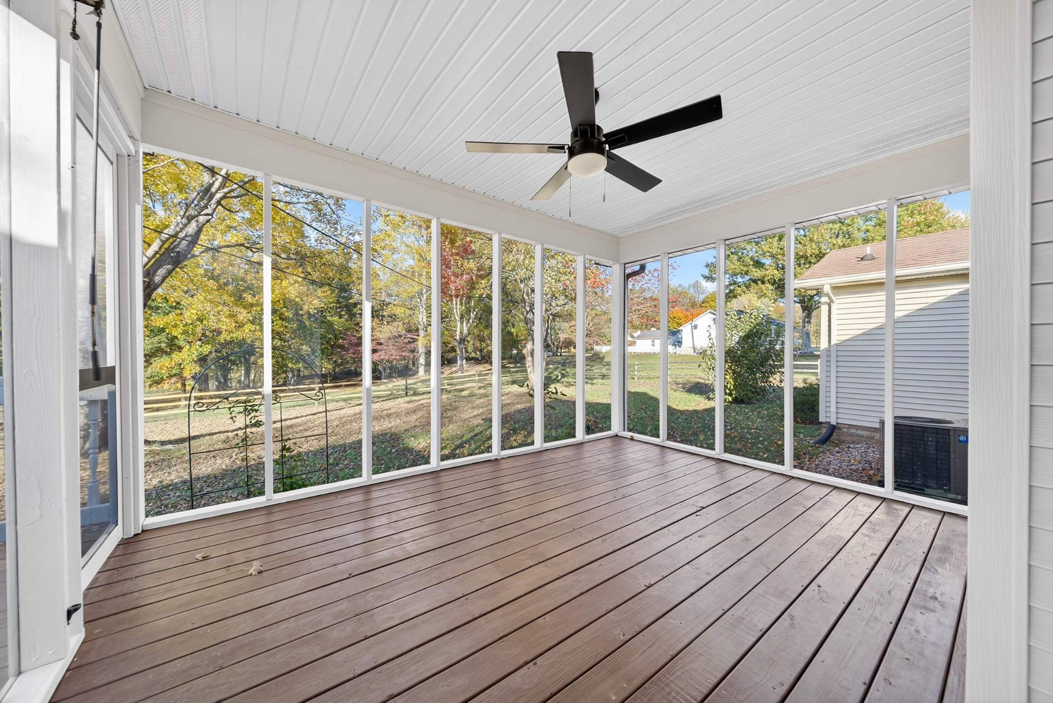 226 West Biggs Road Cottontown, TN 37048 - Photo 32 of 56 a view of empty room with wooden floor and fan