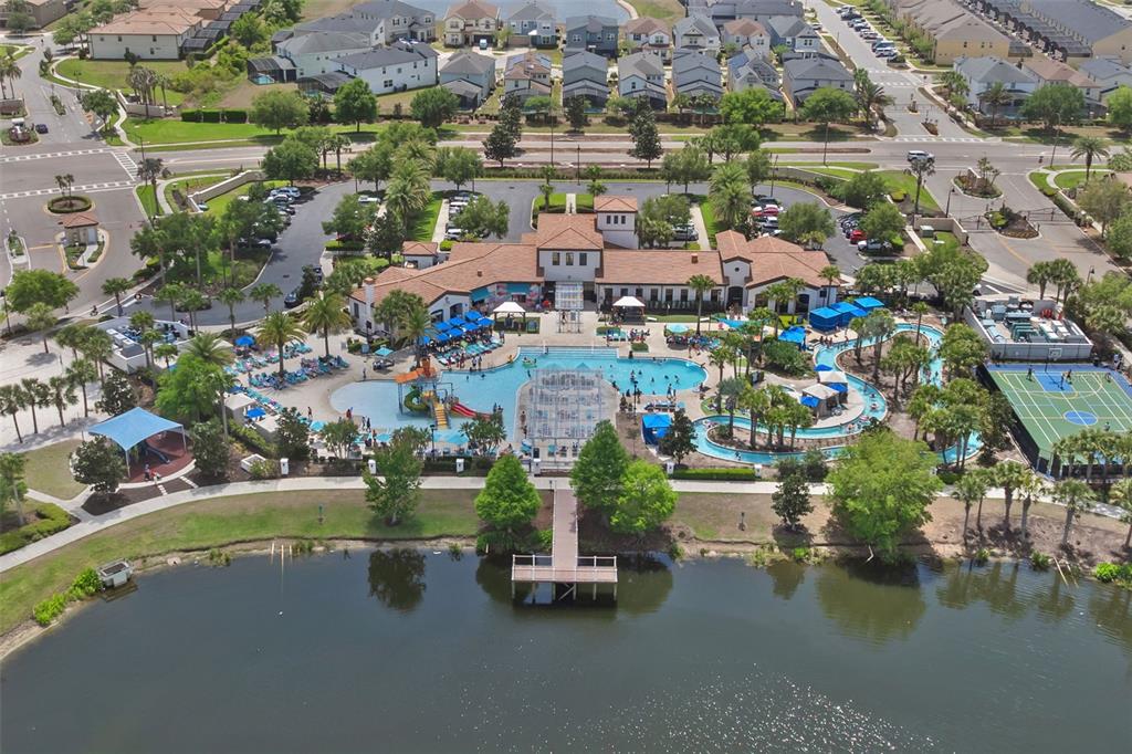 2108 Morocco Way Kissimmee, FL 34747 - Photo 52 of 57 an aerial view of a houses with a lake view