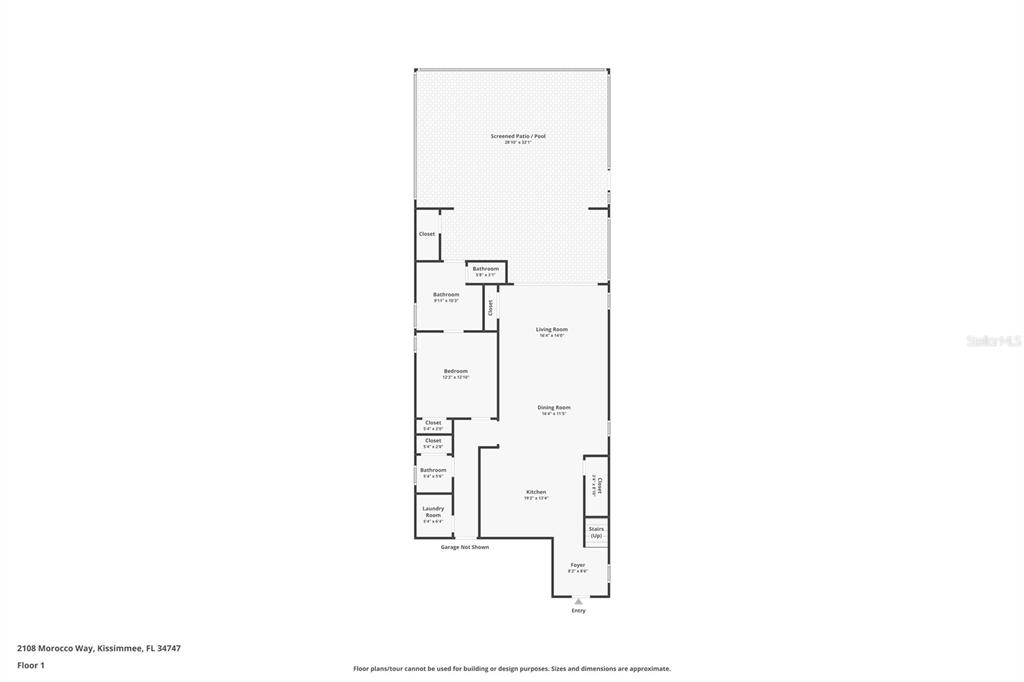 2108 Morocco Way Kissimmee, FL 34747 - Photo 55 of 57 a picture of a floor plan