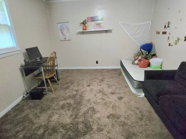 a room with furniture and a chair