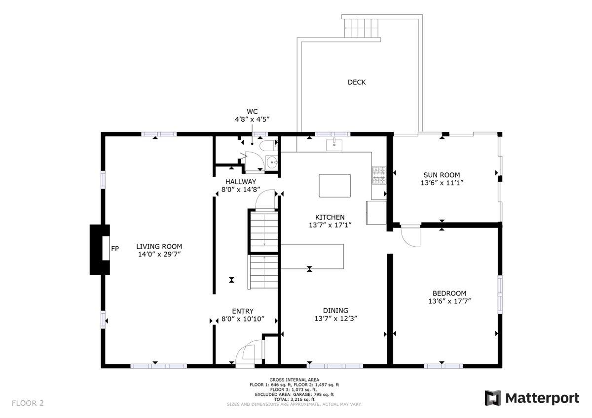 1143 Overland Road Southwest Roanoke, VA 24015 - Photo 47 of 48 Main level floor plan