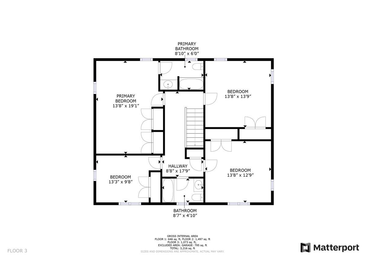 1143 Overland Road Southwest Roanoke, VA 24015 - Photo 48 of 48 Upper level floor plan