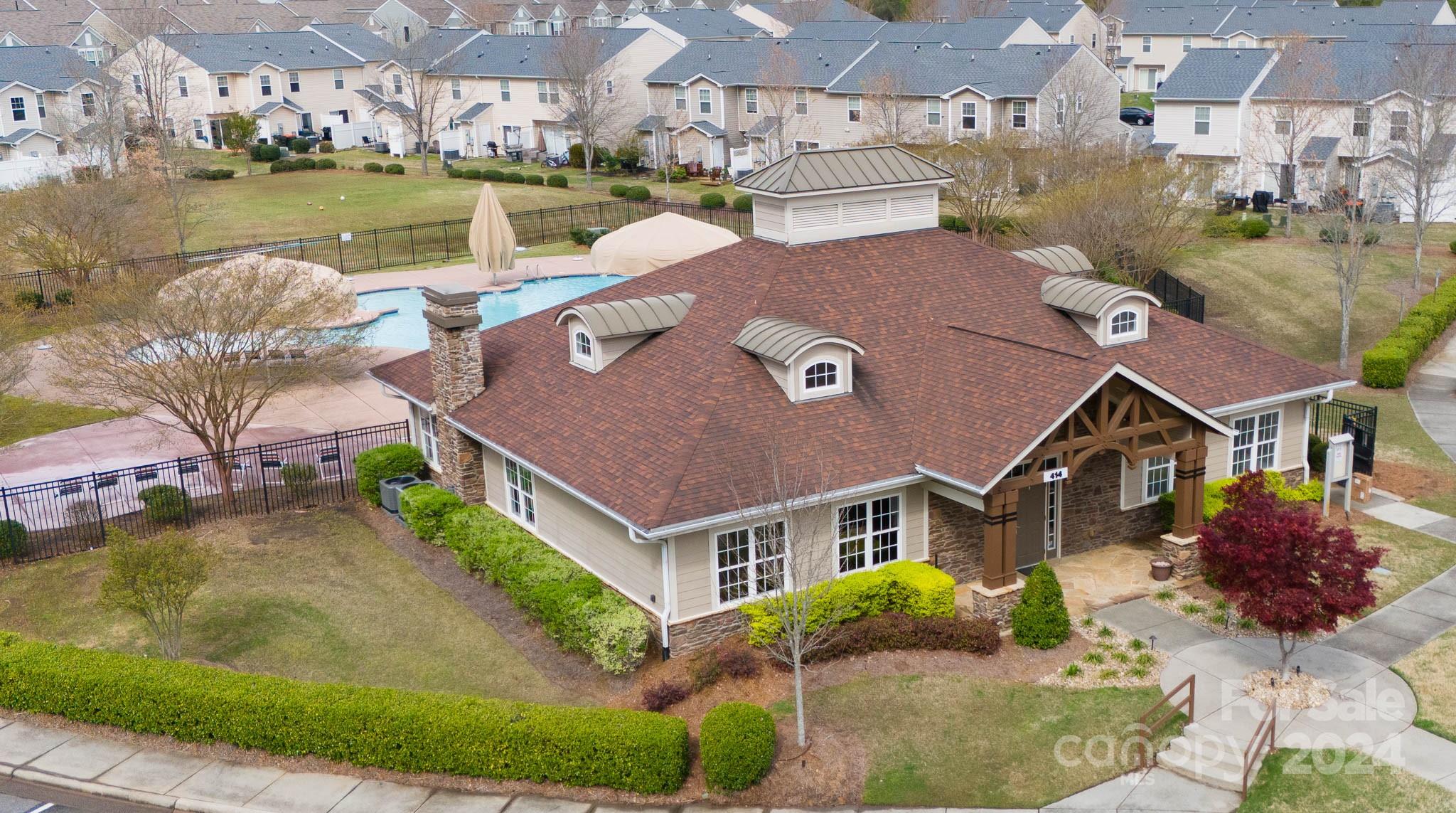 813 Canoe Song Road Fort Mill, SC 29708 - Photo 25 of 26 a aerial view of a house with a ocean view