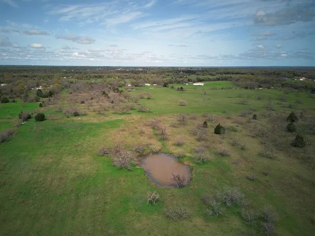 a view of a lake with a forest