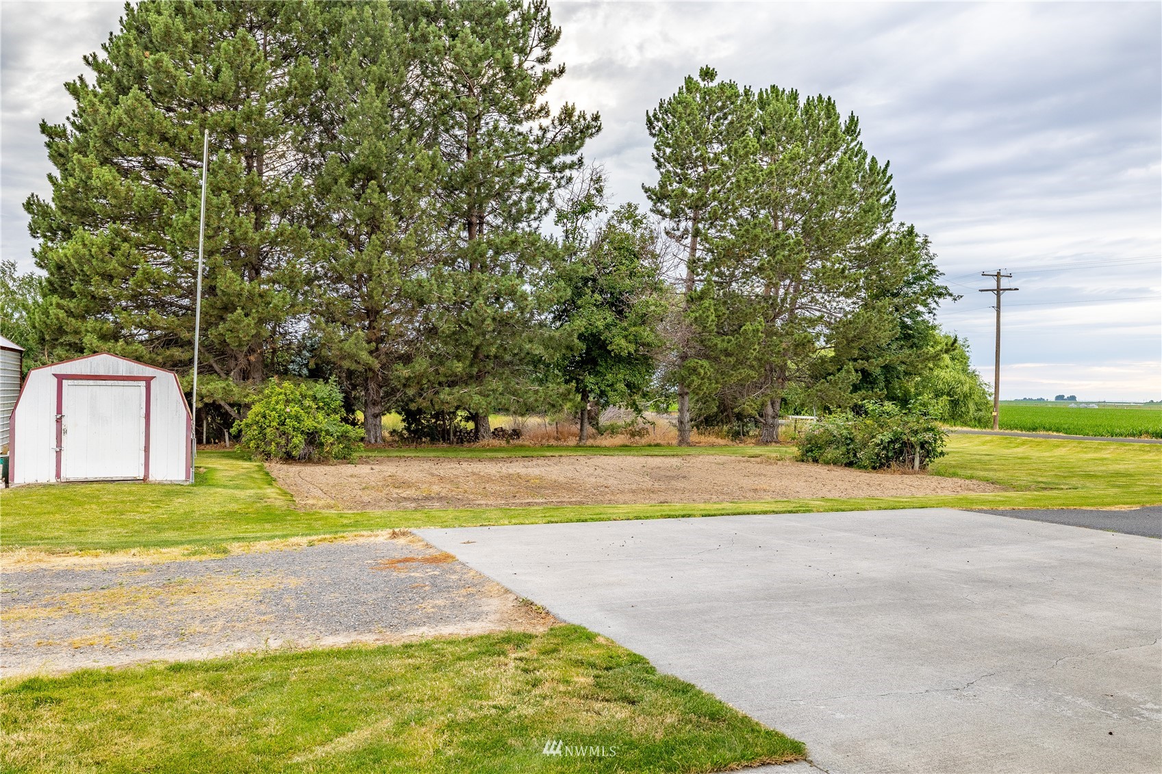 1659 West Gillis Road Othello, WA 99344 - Photo 35 of 38 a view of a house with a yard and large trees