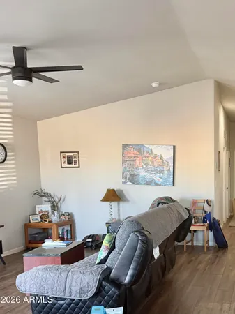 a living room with furniture and a couch