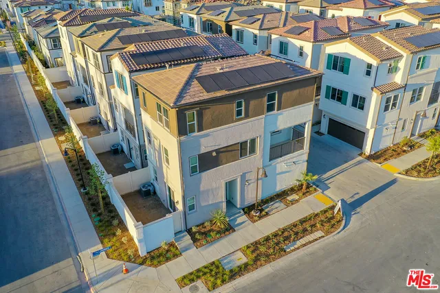 a view of a building with many windows
