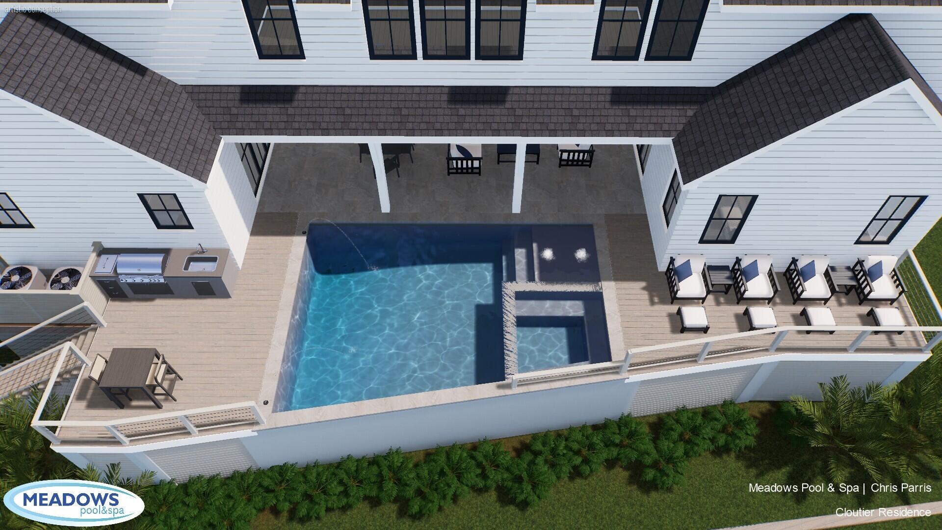 835 Dunham Street Daniel Island, SC 29492 - Photo 3 of 109 Proposed Pool Rendering