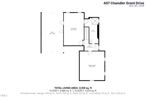 $795,000 | 407 Chandler Grant Drive, Cary, NC 27519