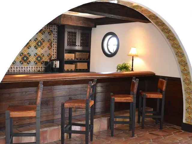 a front view of a house with a wooden floor