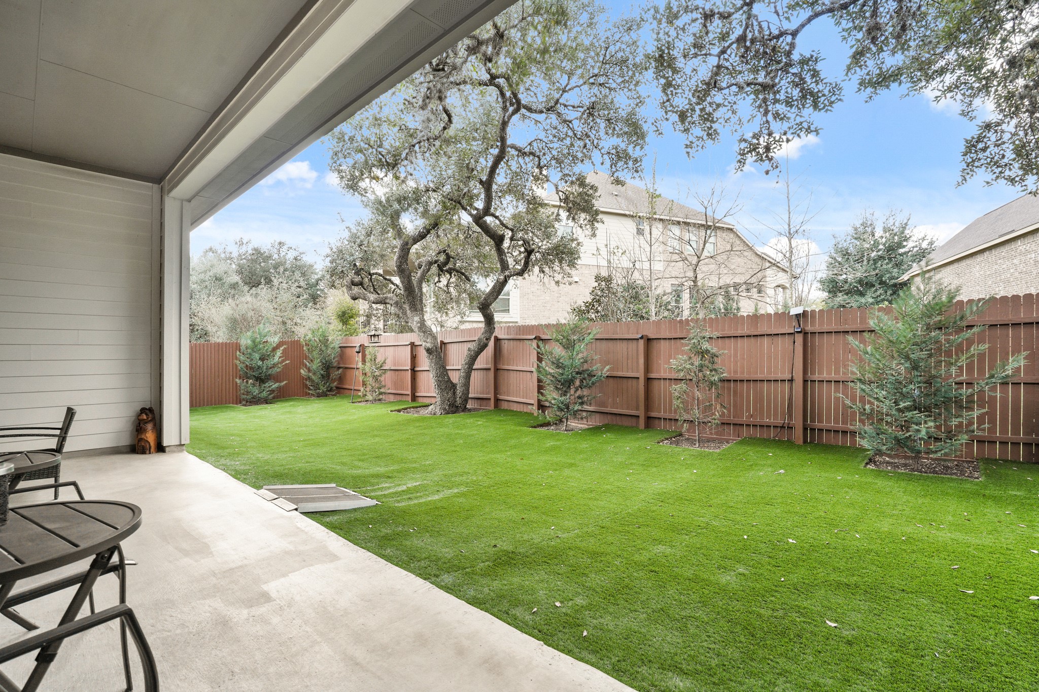 29411 Kearney Ridge Boerne, TX 78015 - Photo 28 of 34 a view of backyard with green space
