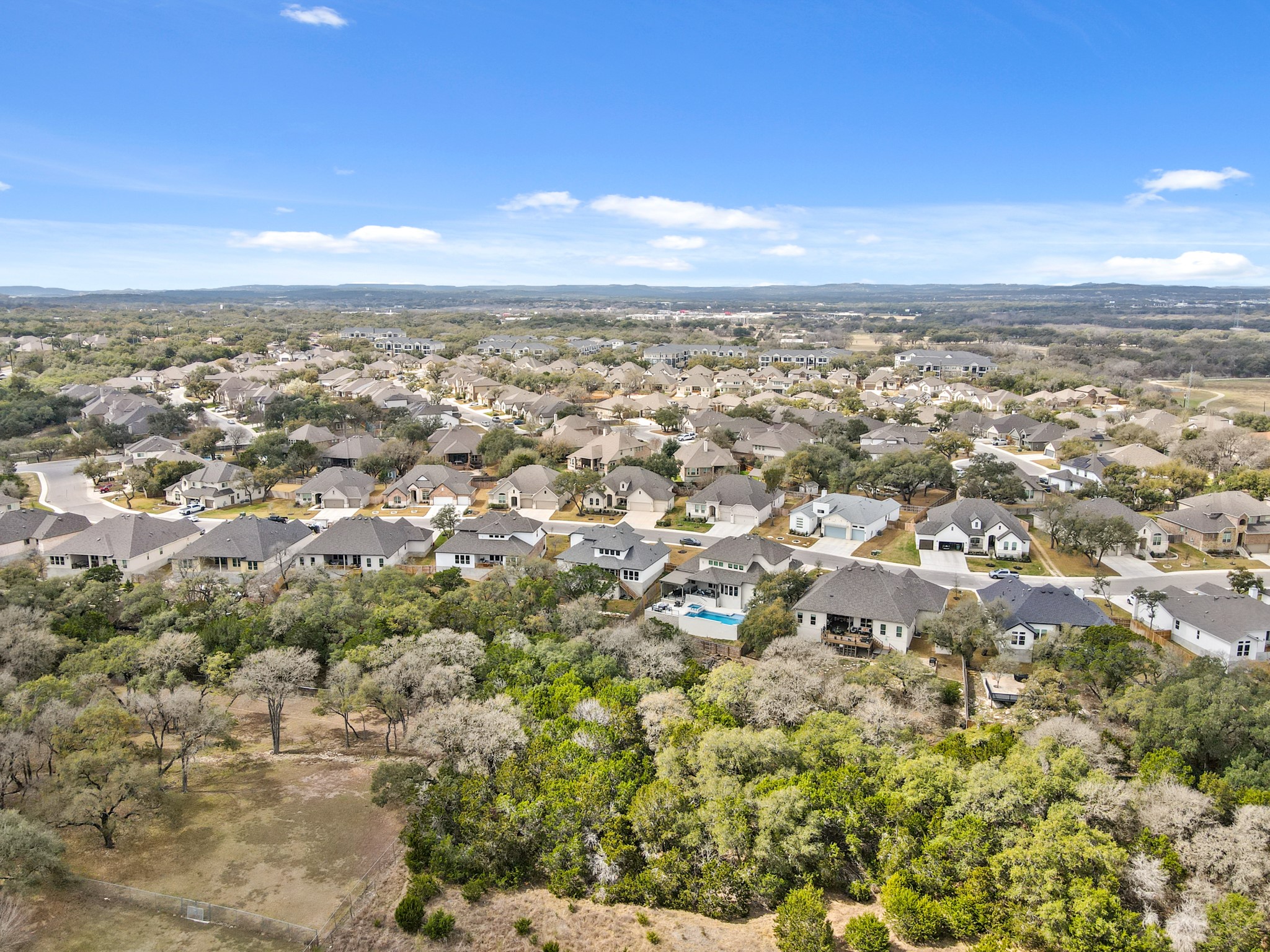 29411 Kearney Ridge Boerne, TX 78015 - Photo 31 of 34 an aerial view of residential houses with outdoor space