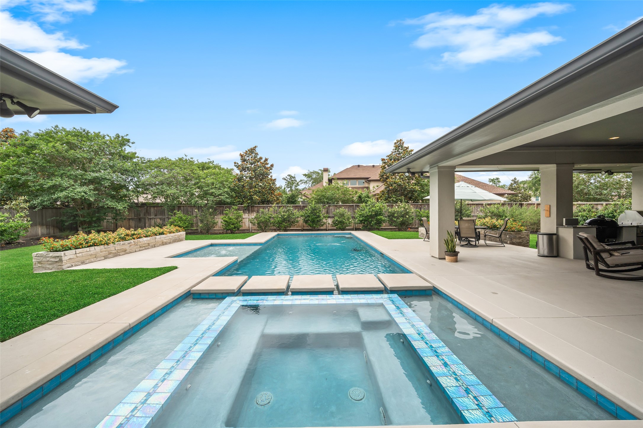 24902 Delaney Knoll Spring, TX 77389 - Photo 39 of 49 a view of swimming pool with seating area