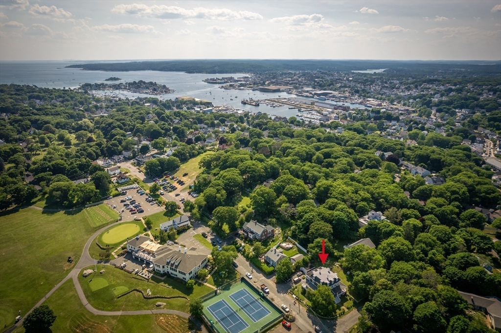 31 Beach Road Gloucester, MA 01930 - Photo 39 of 43 an aerial view of a residential houses with outdoor space and trees