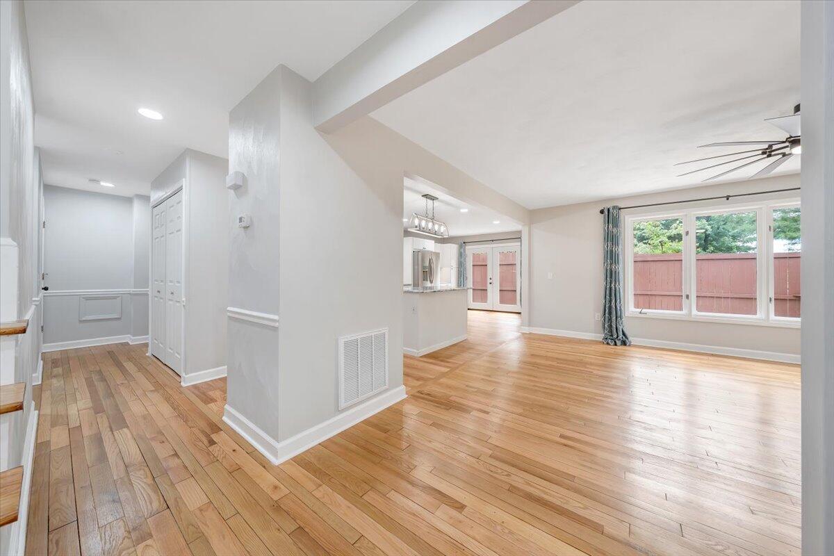422 Willow Creek Road Rocky Mount, VA 24151 - Photo 6 of 70 a view of empty room with wooden floor and fan
