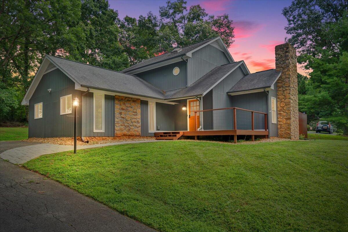 422 Willow Creek Road Rocky Mount, VA 24151 - Photo 69 of 70 a front view of a house with a yard and garage