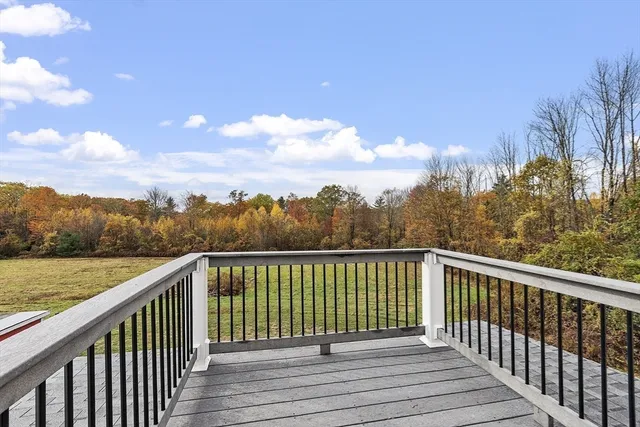 a view of a forest from a balcony