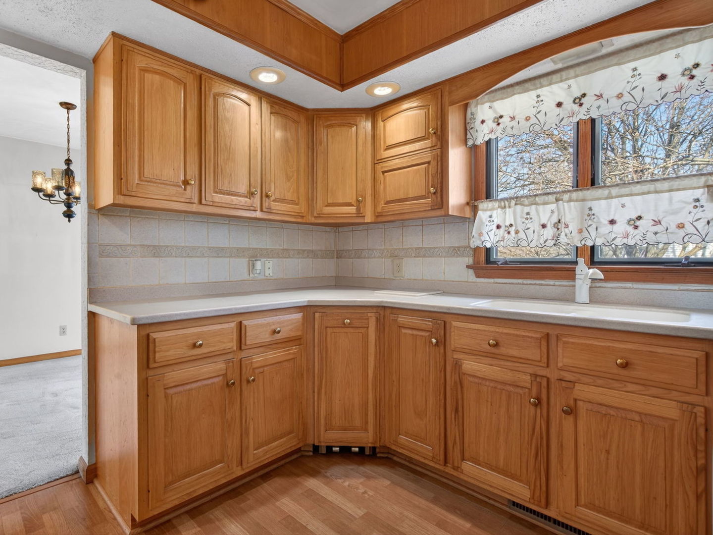 185 North Dewey Street Diamond, IL 60416 - Photo 11 of 39 a kitchen with stainless steel appliances granite countertop a sink and cabinets
