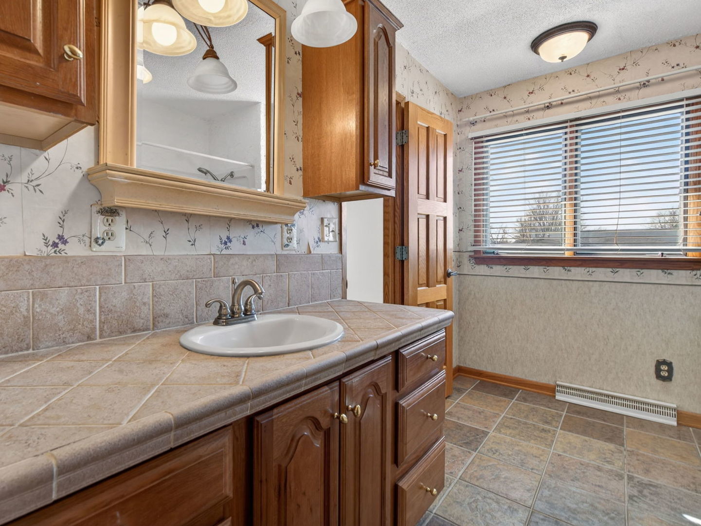 185 North Dewey Street Diamond, IL 60416 - Photo 22 of 39 a bathroom with a sink and a mirror