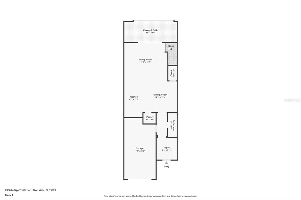8986 Indigo Trail Loop Riverview, FL 33578 - Photo 27 of 28 a picture of a floor plan