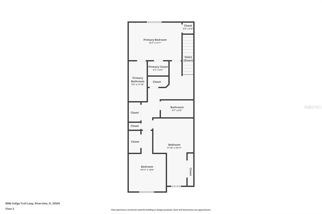 8986 Indigo Trail Loop Riverview, FL 33578 - Photo 28 of 28 a picture of a floor plan