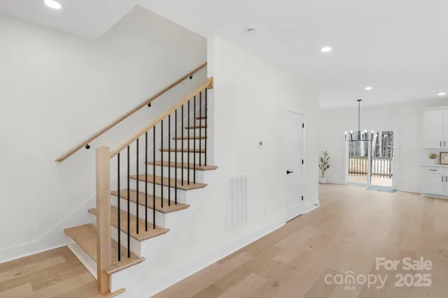 a view of entryway with stairs